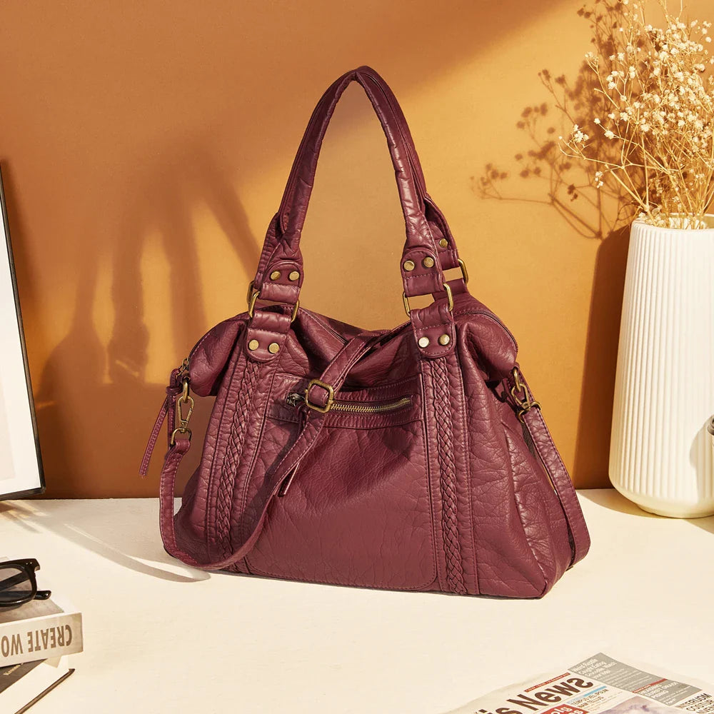 Dames Hobo Tas Vintage Stijl 8