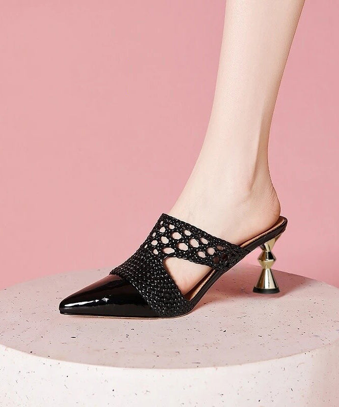 Dames Hoge Hak Sandalen Met Gouden Split 1
