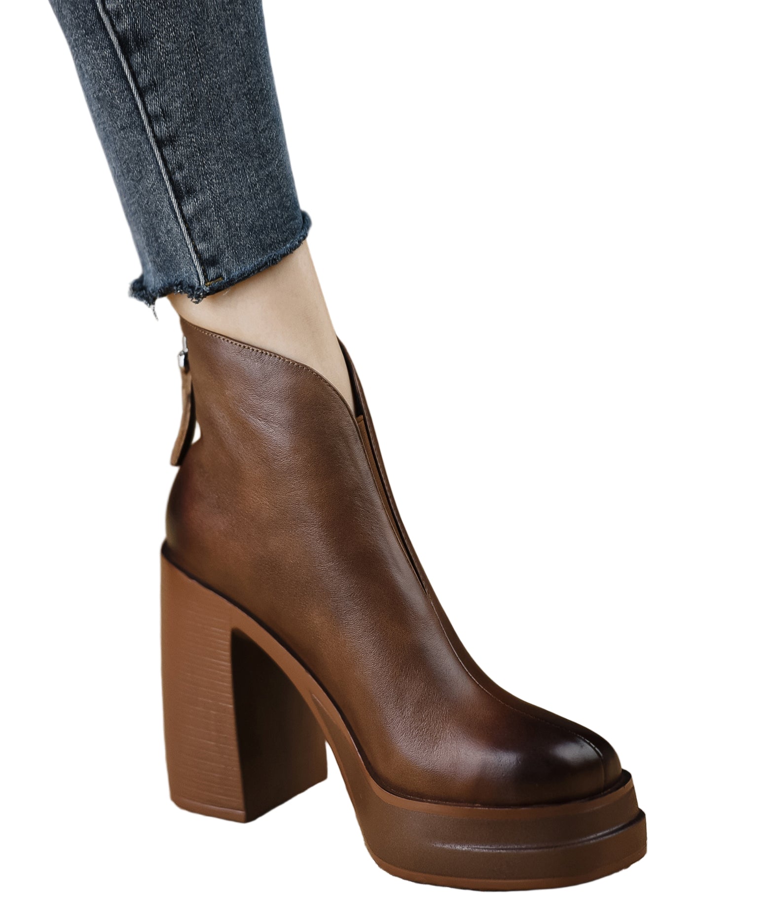 Dames Hoge Hakken Laarzen Met Ritssluiting 0