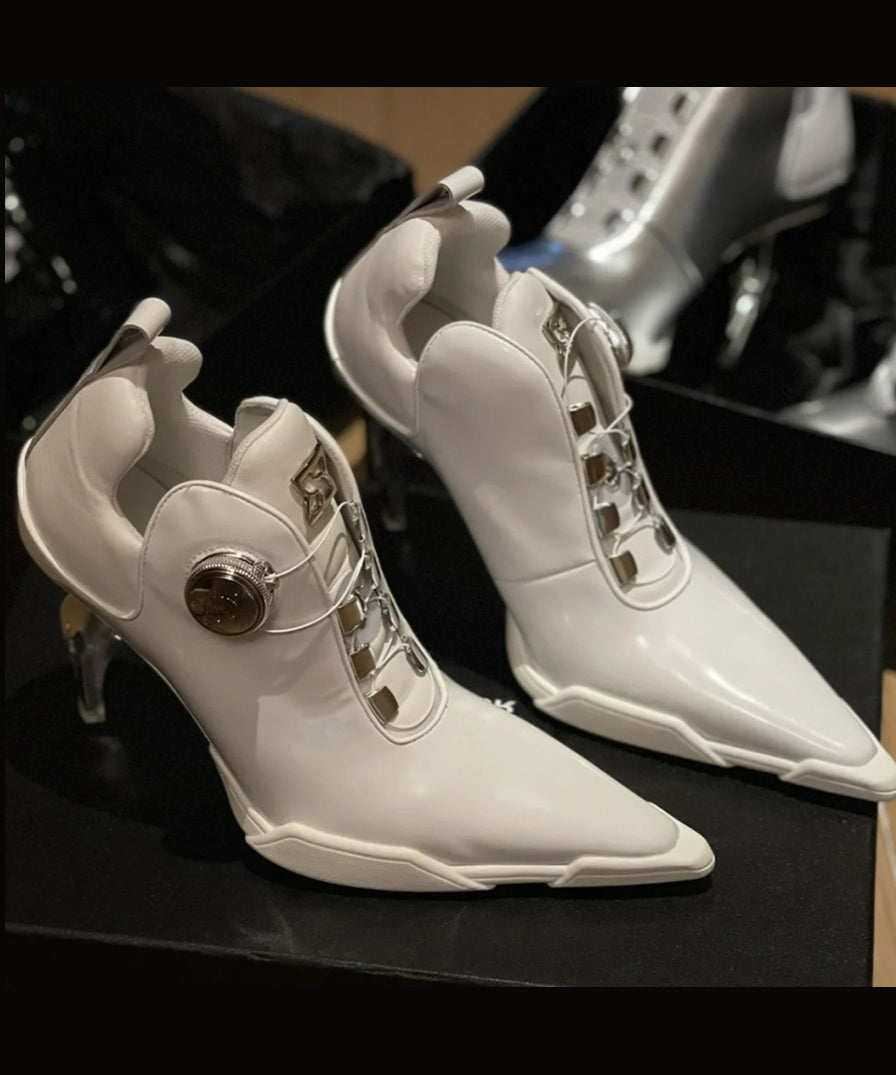 Dames Hoge Haklaarzen Gesplitst met Puntige Neus 3