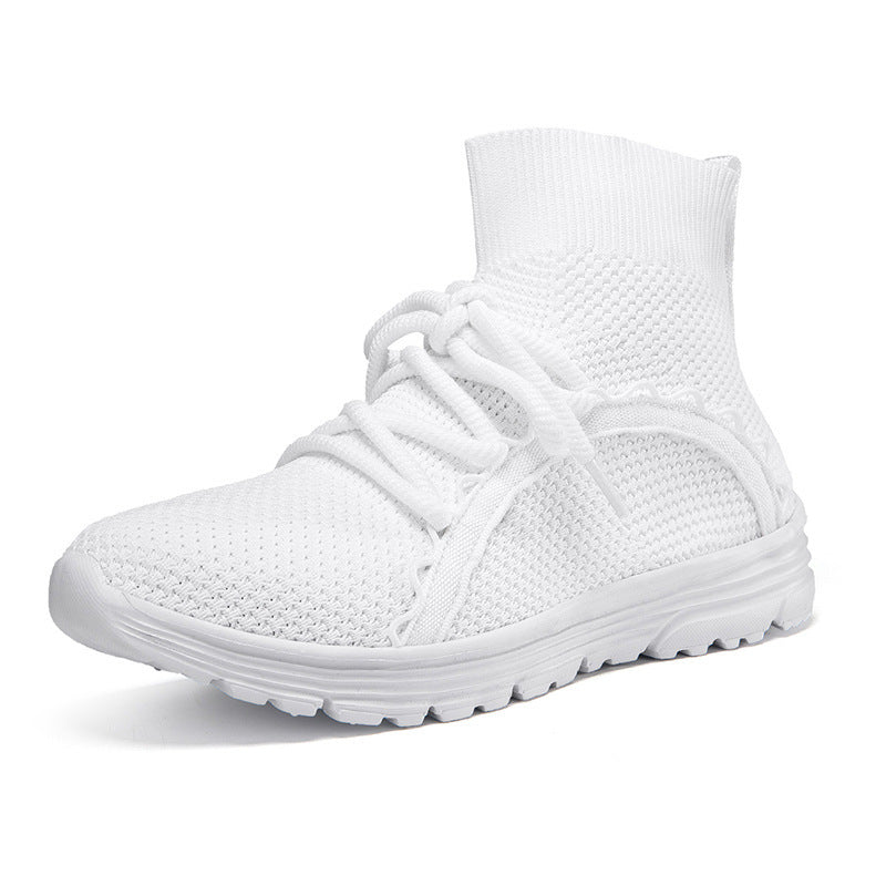 Dames Hoge Sneakers Ademend Met Innovatief Vetersysteem 0