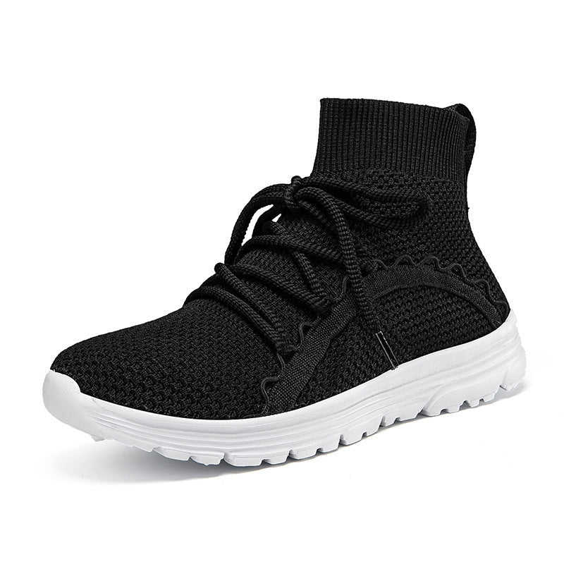Dames Hoge Sneakers Ademend Met Innovatief Vetersysteem 6