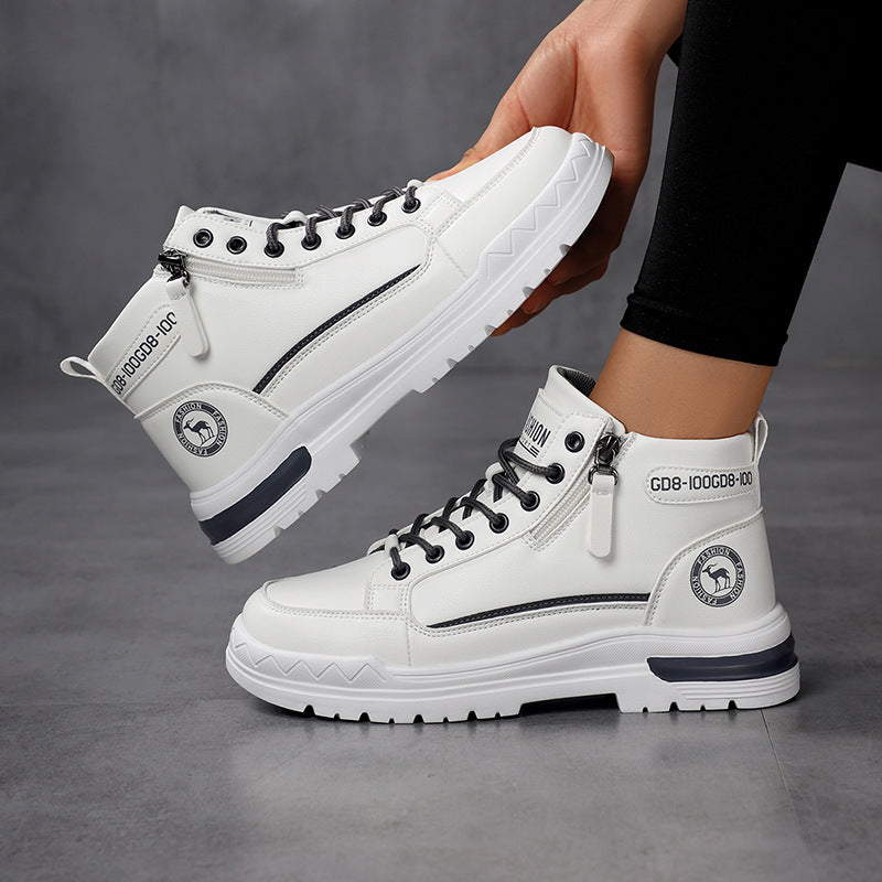 Dames Hoge Sneakers Met Vetersluiting Trendy Stijl 2
