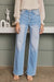 Dames Hoge Taille 90's Flare Jeans Licht Denim 2