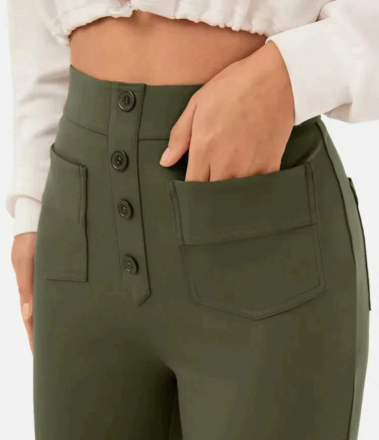 Dames Hoge Taille Broek Comfortabel en Stijlvol 10