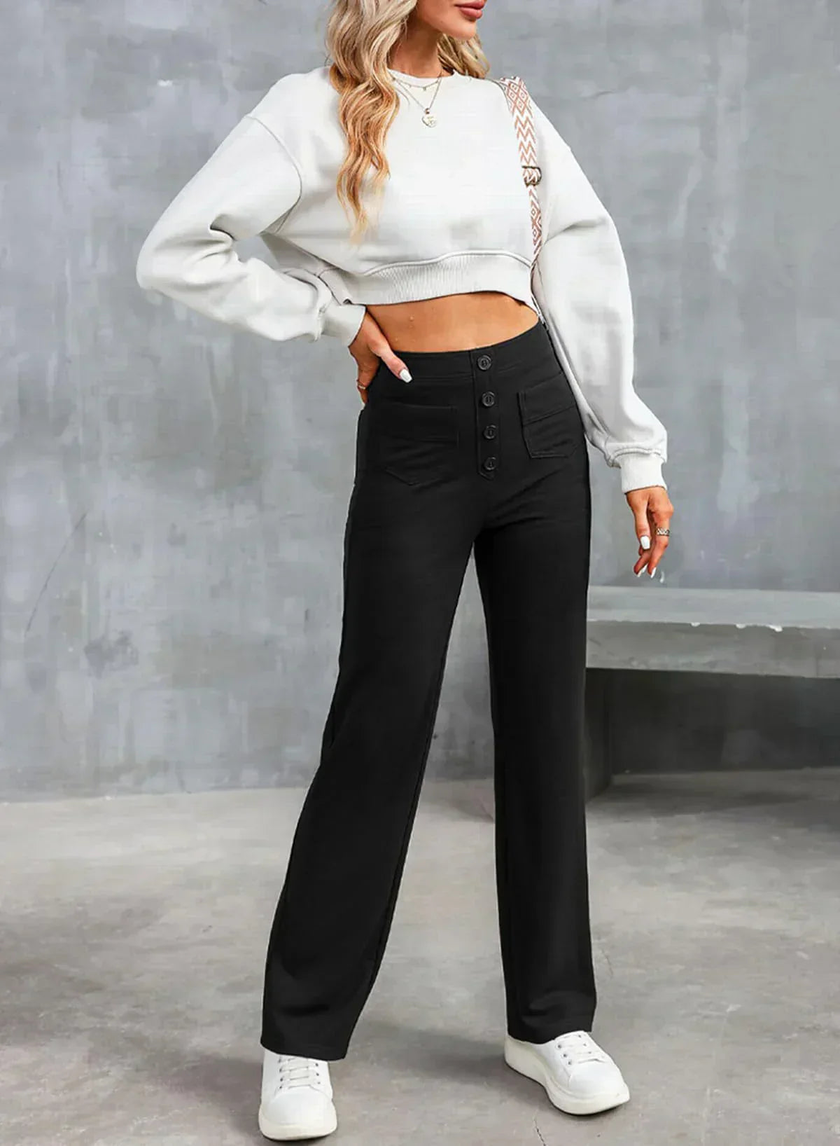 Dames Hoge Taille Broek Comfortabel en Stijlvol 3