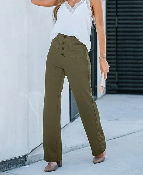 Dames Hoge Taille Broek Comfortabel en Stijlvol 5