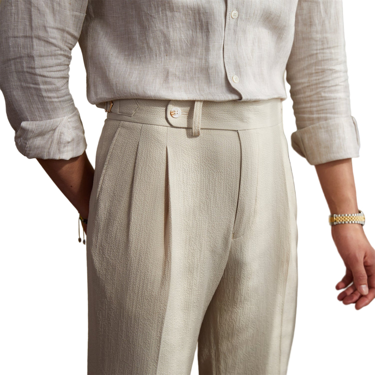 Dames Hoge Taille Broek Vintage Stijl 0