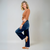 Dames Hoge Taille Comfort Luxe Wijde Jeans 3