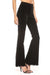 Dames Hoge Taille Flared Corduroy Broek Zwart 1