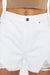 Dames Hoge Taille Frayed Hem Shorts 2