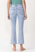 Dames Hoge Taille Kick Flare Jeans Licht Denim 4
