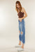 Dames Hoge Taille Mom Fit Denim Jeans 1