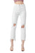 Dames Hoge Taille Rechte Crop Jeans 0