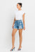 Dames Hoge Taille Rolmouw Shorts Denim 1