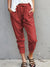 Dames Hoge Taille Slim-fit Broek Casual Katoen en Polyester 10