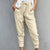Dames Hoge Taille Slim-fit Broek Casual Katoen en Polyester 14