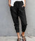 Dames Hoge Taille Slim-fit Broek Casual Katoen en Polyester 1