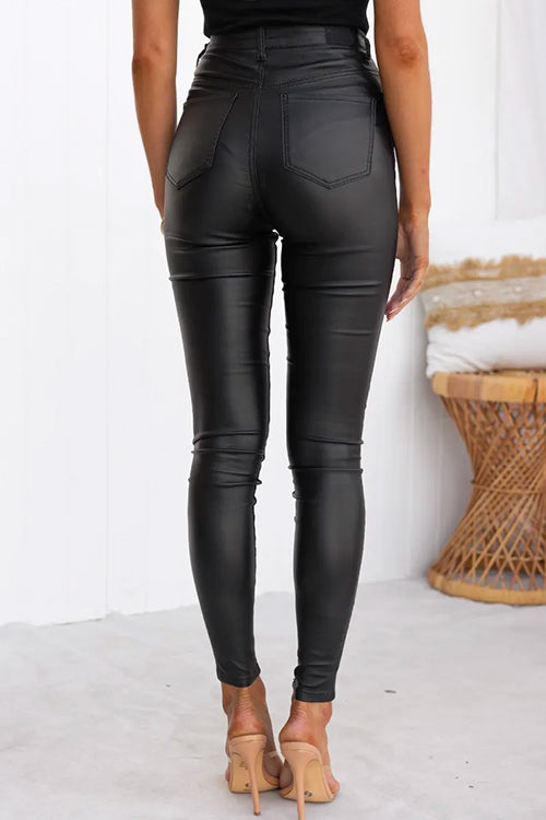 Dames Hoge Taille Slim Fit Broek 2