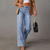 Dames Hoge Taille Wide-Leg Denim Jeans 1