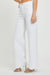 Dames Hoge Taille Wijde Jeans Wit 2