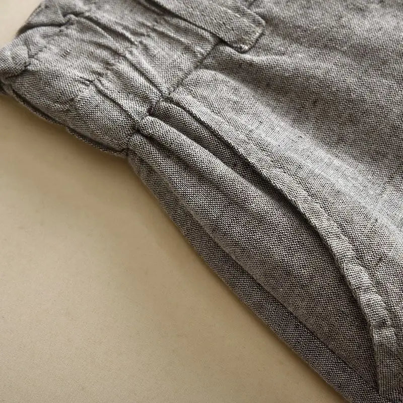 Dames Hoge Taille Wijde Pantalon Casual Elastisch met Wijde Pijpen 4