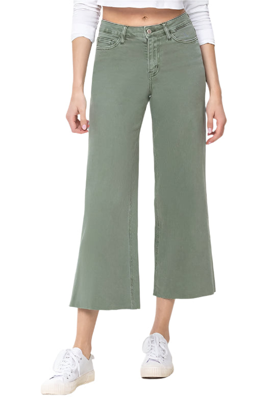 Dames Hoge Taille Wijde Pijpen Jeans 0