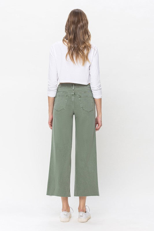 Dames Hoge Taille Wijde Pijpen Jeans 2