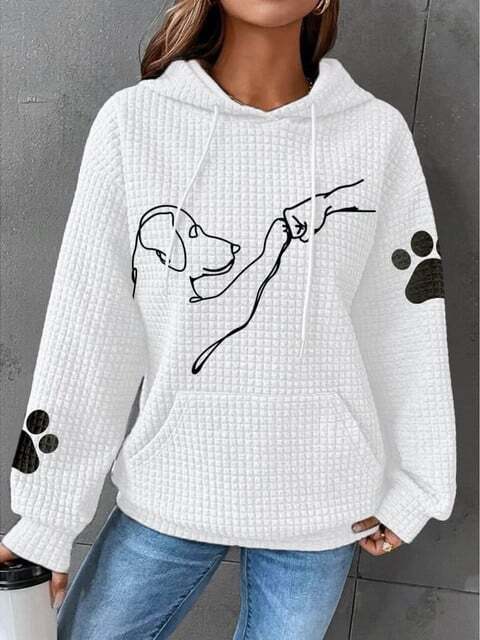 Dames Hoodie Comfortabele Fleece Stijlvol Katoen 3