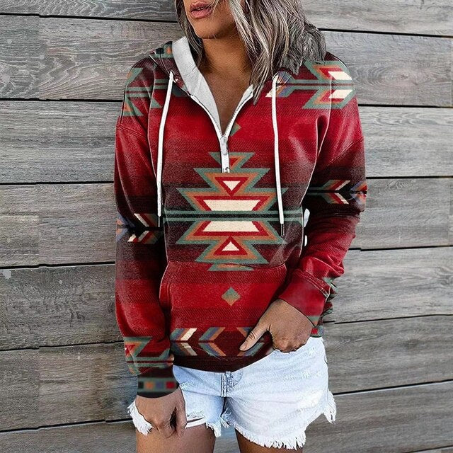 Dames Hoodie Etnische Stijl 4