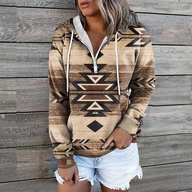 Dames Hoodie Etnische Stijl 6