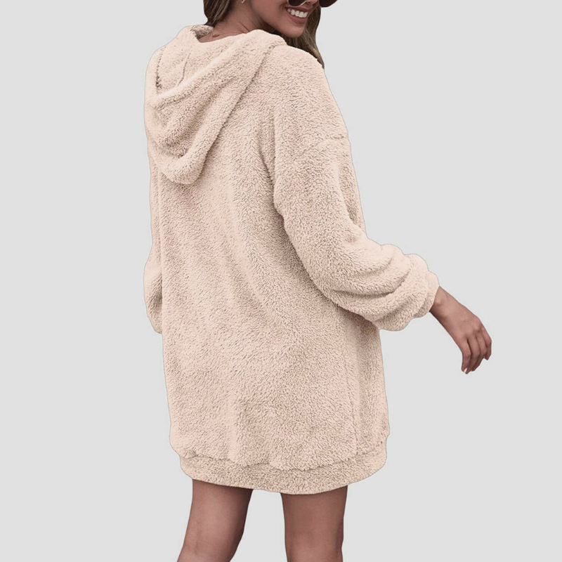 Dames Hoodie Fluffy Comfort Polyester voor Casual Uitjes en Ontspanning 6