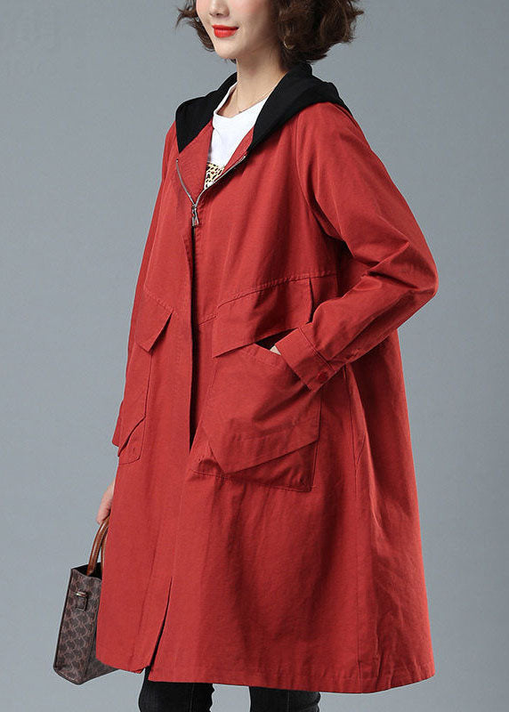 Dames Hoodie Jas met Patchwork en Praktische Zakken voor de Herfst en Winter 1