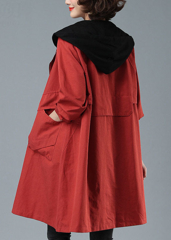 Dames Hoodie Jas met Patchwork en Praktische Zakken voor de Herfst en Winter 3