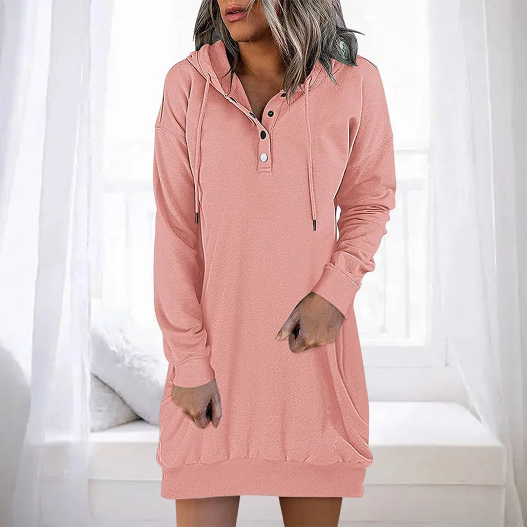 Dames Hoodie Jurk Casual met Capuchon voor Iedere Gelegenheid 4