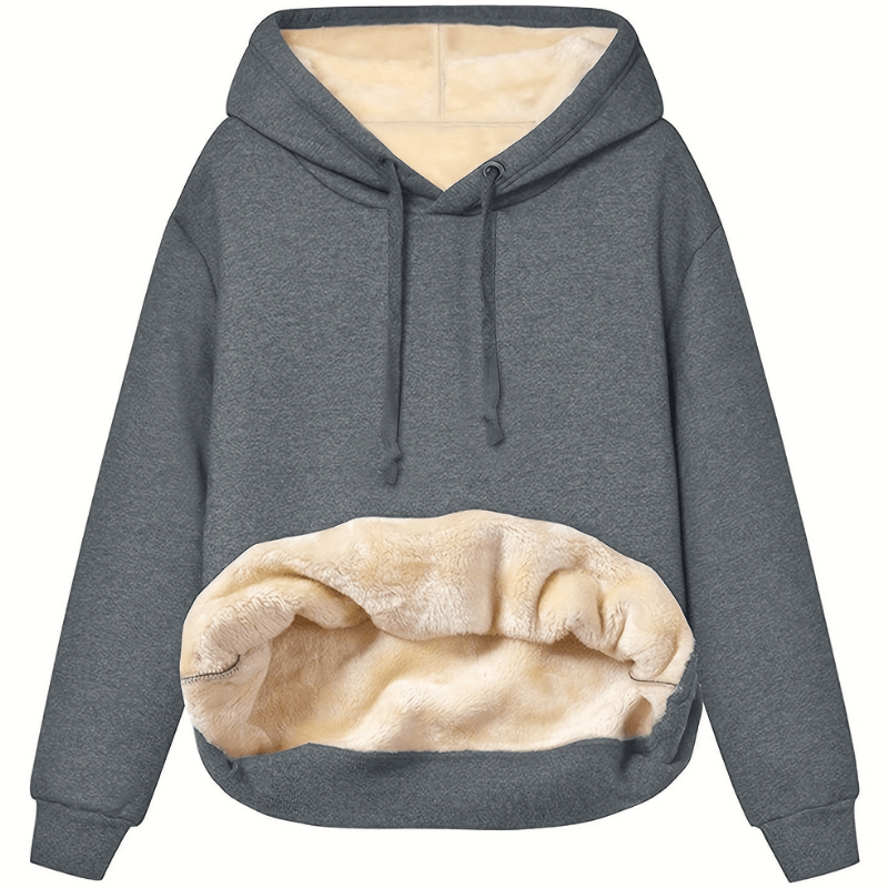 Dames Hoodie Met Pluche Voering 2