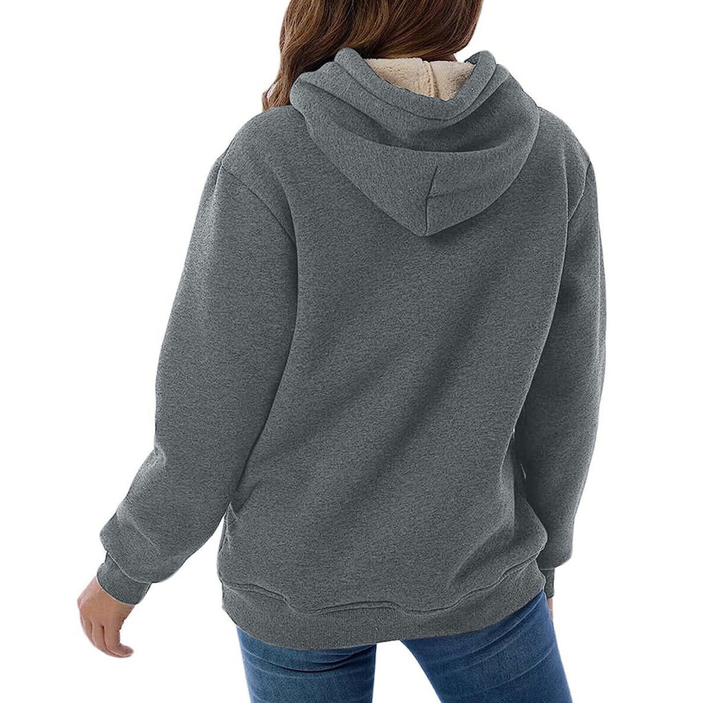 Dames Hoodie Met Pluche Voering 8