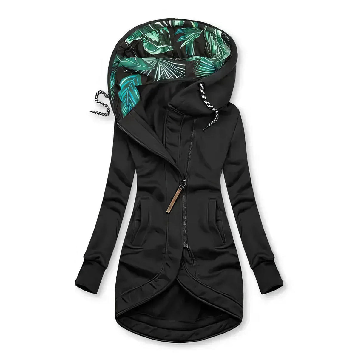 Dames Hoodie Waterdicht met Tropisch Patroon 3