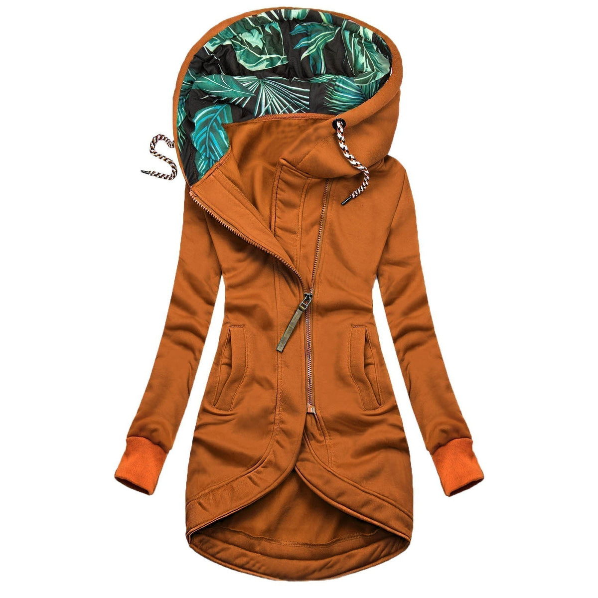 Dames Hoodie Waterdicht met Tropisch Patroon 8