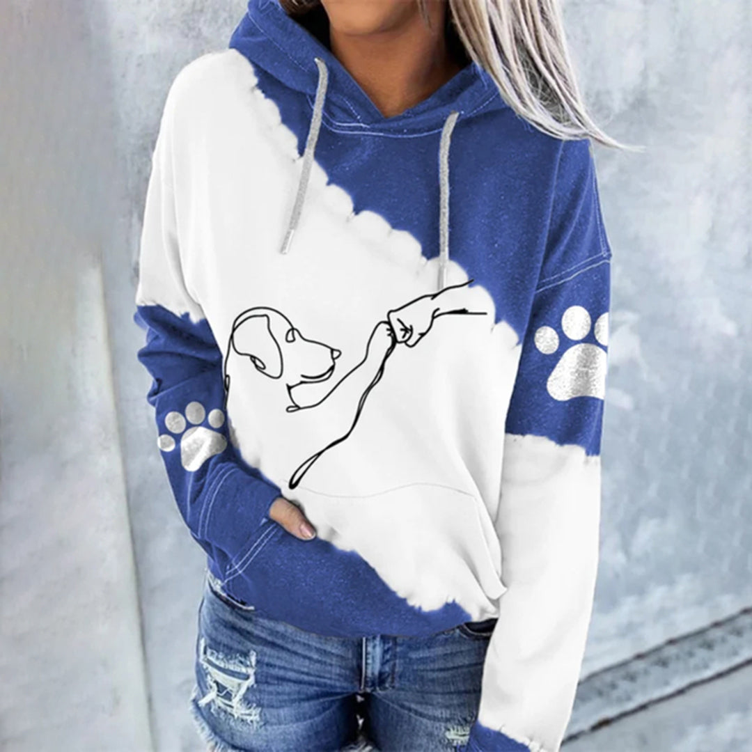 Dames Hoodie met Hondenprint voor de Herfst 1