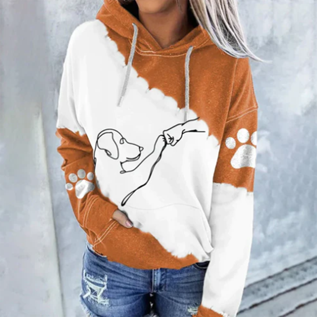 Dames Hoodie met Hondenprint voor de Herfst 4