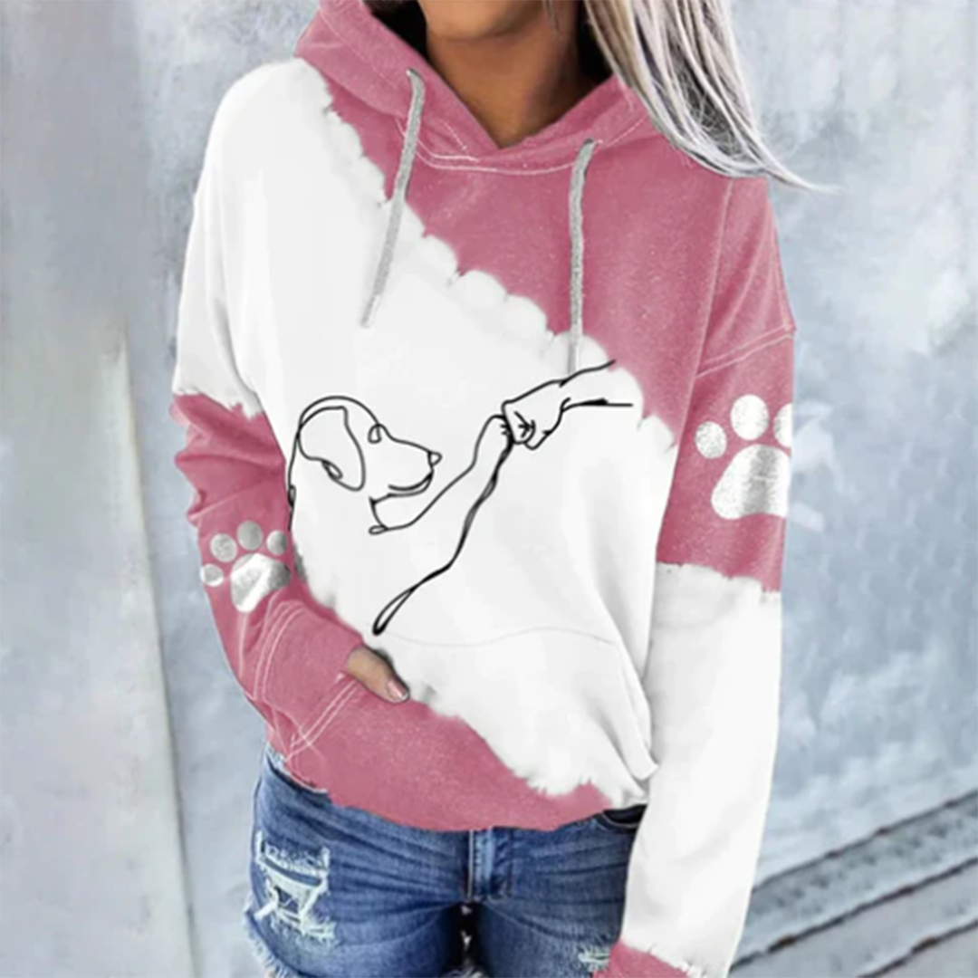 Dames Hoodie met Hondenprint voor de Herfst 5