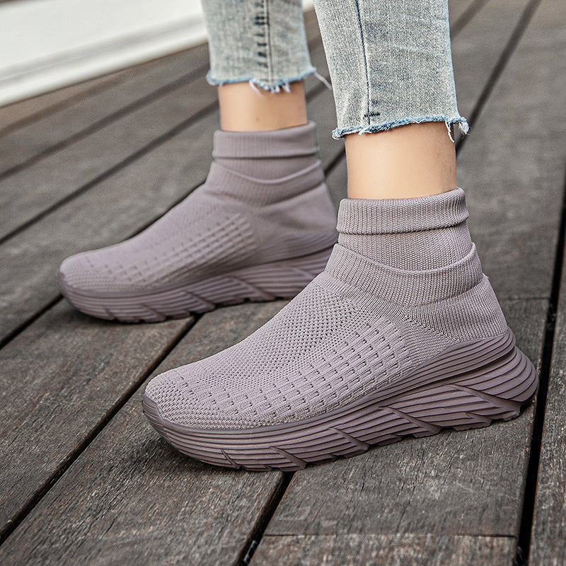 Dames Hooggebreide Sneakers Comfortabel en Ademend 1