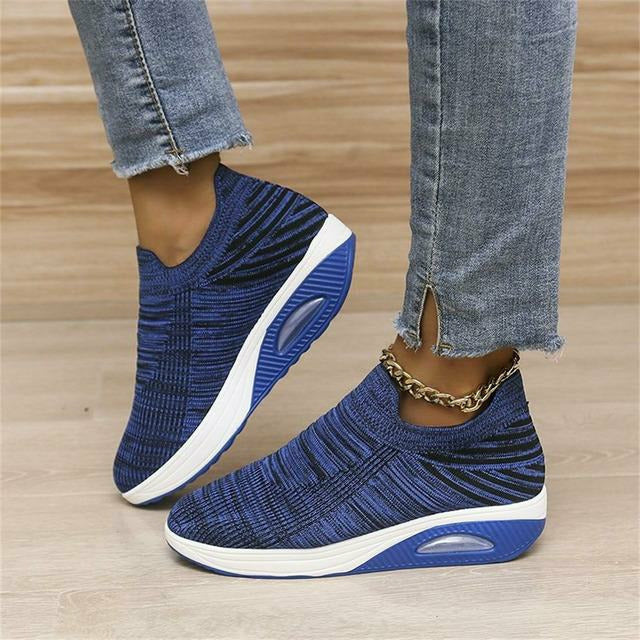 Dames Instap Sneakers Mesh en Lucht Hak 3