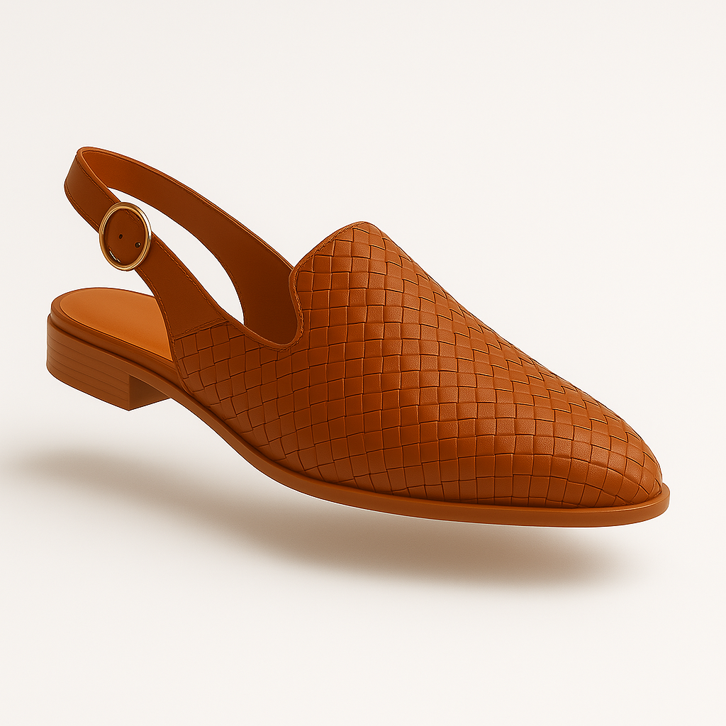 Dames Instappers Gevlochten Design Open Hiel 1