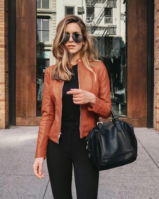 Dames Jack Trendy Kunstleer Met Ritssluiting en Praktische Zakken 3