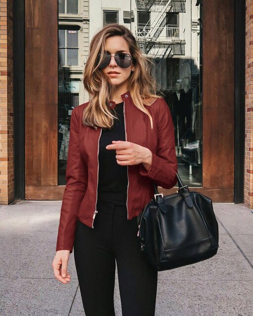 Dames Jack Trendy Kunstleer Met Ritssluiting en Praktische Zakken 5