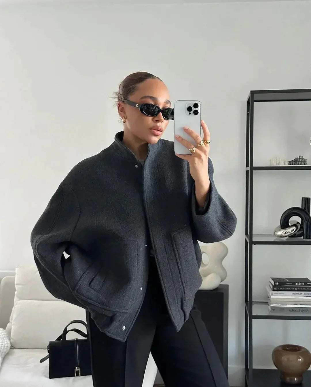 Dames Jacke Minimalistisch Modern 4