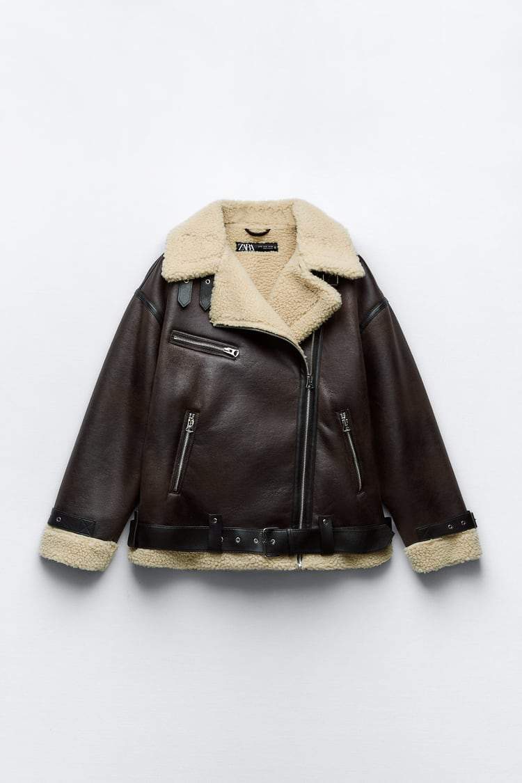Dames Jacke met Revers van Kunstmateriaal 0