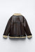 Dames Jacke met Revers van Kunstmateriaal 4